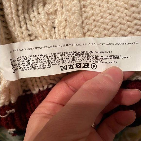 J.O.A Varisty Cable Knit Cardigan - Picture 4 of 4